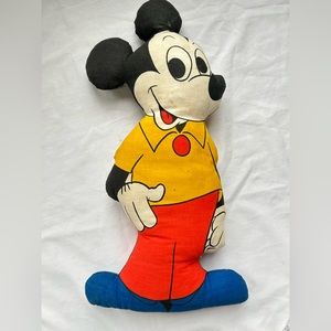 Vintage 18” Disney Mickey Mouse Pillow